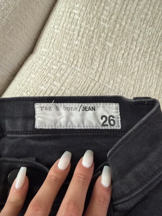 rag & bone Black Skinny Zip-Detail Pants - Picture 4 of 4